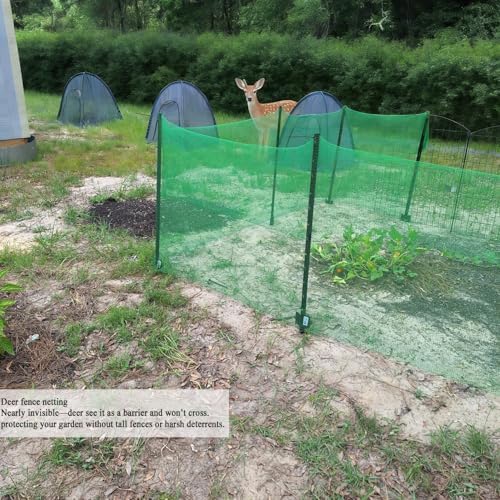 deer fence netting 5x65 ft, heavy duty plastic, close-up detail