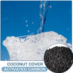 timgle 6.6 lbs activated charcoal bulk coconut granular, side view