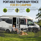 no dig garden fence, dog fencing outdoor for showing dimensions