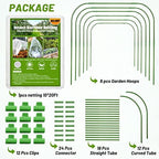 garden mesh netting kit, 6 sets wide garden, front angle view
