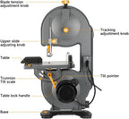 hoteche 7-1/2-inch band saw, 3-amp, max cutting depth, close-up detail