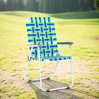vingli patio lawn webbed folding chairs 1 piece showing dimensions
