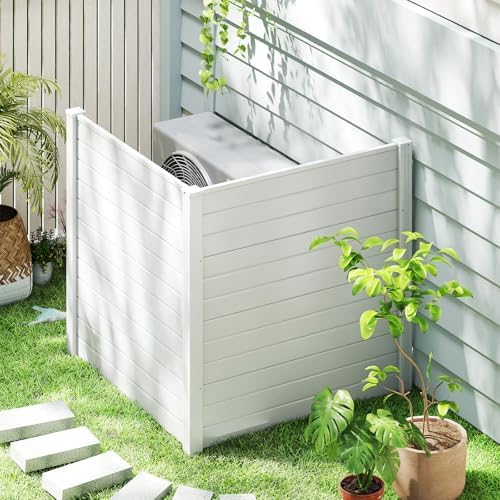 relax4life privacy fence screen, pvc decorative garden fence shown in use