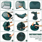 anc pop 2 pack pop up mesh plant showing dimensions