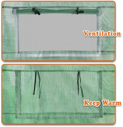 replacement greenhouse cover for walk in greenhouse frame showing dimensions