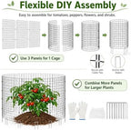 metal wire plant protector,10 pack garden cages for, close-up detail