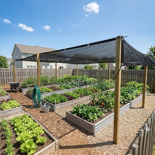 amgo 30% black shade cloth 12' x 16', package contents