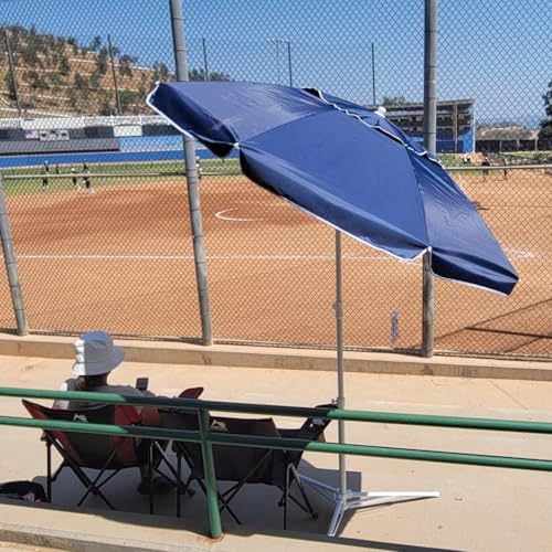 ammsun shade umbrella, premium portable umbrella with stand, side view