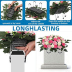 lodou 3pack cemetery decorations for grave large headstone, package contents