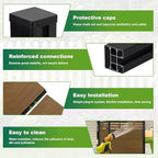mondaria privacy fence for outside, 6ftx7.6ft outdoor privacy, close-up detail