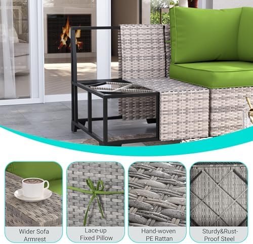 outdoor patio furniture set pe wicker rattan outdoor showing dimensions