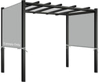 17x6.8 Ft Universal Pergola Replacement Canopy, Outdoor Canopy Shade Cover(Cover Only) (Gray)