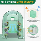 eagle peak 3-tier walk in portable greenhouse with, package contents