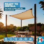 shade cloth 90% 10x12 ft, durable hdpe mesh showing dimensions