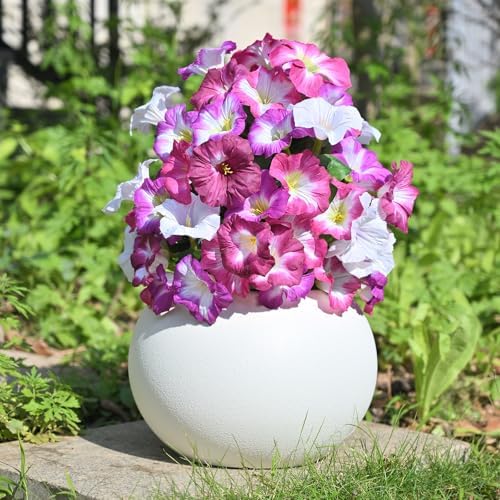 artificial petunias with ground stake set of 2, view 9