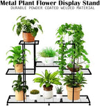 twhep metal plant stand, 5 tiers multifunctional plant, front angle view