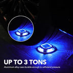 agptek solar driveway lights outdoor 12 pack, 2 showing dimensions