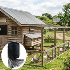junflying 50x50 ft chicken netting for hawks &, side view