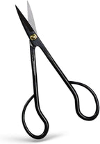 Wazakura Satsuki Bonsai Scissors, Made in Japan 7 inch (180 mm), Japanese Bonsai Garden Tools, Hasami Pruning Shears - Satsuki Style, Black