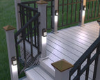 xodus battery operated led deck/stair light, motion sensor, close-up detail