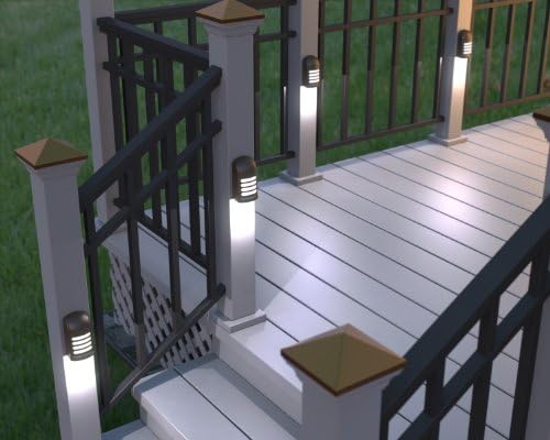 xodus battery operated led deck/stair light, motion sensor, close-up detail