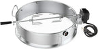 onlyfire Stainless Steel Multi-purpose Rotisserie and Pizza Combo Kit | For Weber 22-Inch Kettle Charcoal Grills, Include Pizza Peel and Pizza Stone