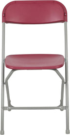 Hercules Series Plastic Folding Chair Red - 10 Pack 650LB Weight Capacity Comfortable Event Chair-Lightweight Folding Chair
