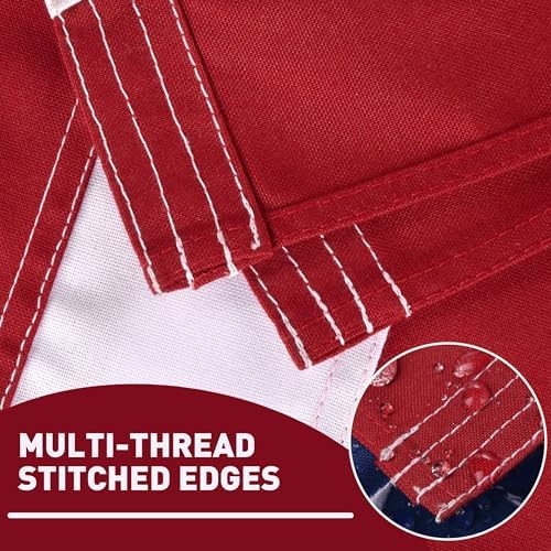american flag for outside 3x5 ft, deluxe heavy, close-up detail