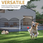 10 panels garden fence animal barrier with lock on a desk or shelf