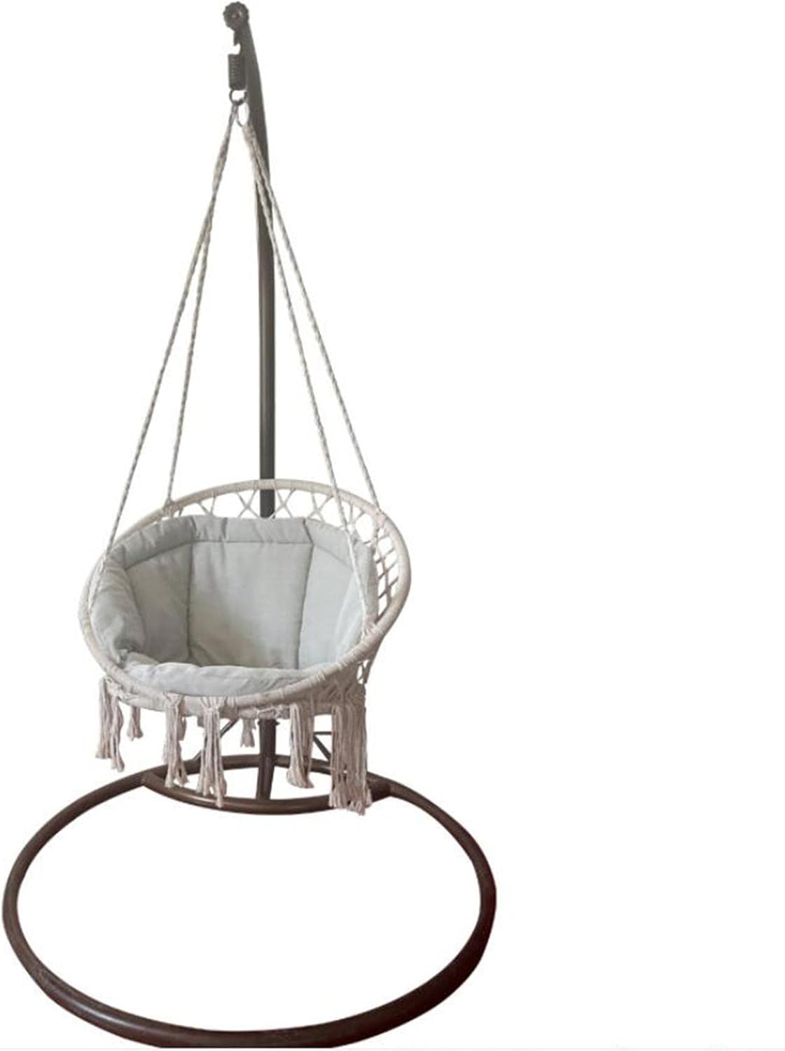 Swing Seat Cushion Hanging Chair Cushion Hammock Cradle Pads for Garden Rocking Home Bedroom Yard Deck (Grey)