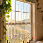 suncalla 12 pcs crystal garland strands colorful crystals, side view