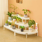aboxoo 3-tier metal plant stand, stair-step corner shelf, package contents