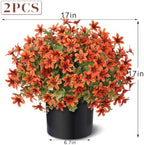 2 set fake fall eucalyptus＆campanula topiary ball tree, package contents