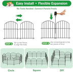 no dig garden fence panels, dog fence outdoor, close-up detail