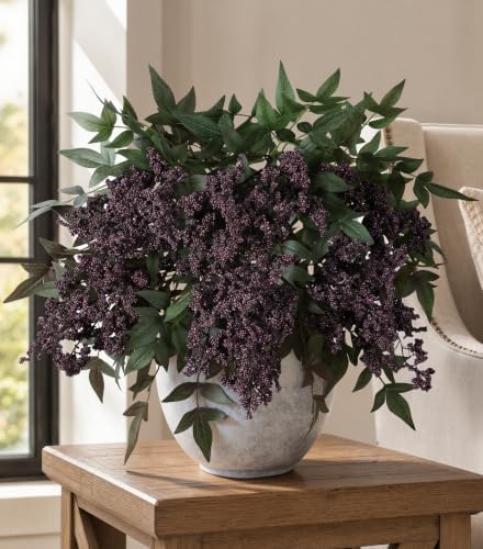 artificial plants indoor 3 pcs 35 inch faux, front angle view