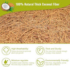 6 Pack 14 Inch Hanging Basket Coco Liners Replacement, Round | 100% Natural Coconut Liners for Planters, Breathable Coconut Fiber Planter Liners for Indoor Outdoor Plants, Flowers, Herbs