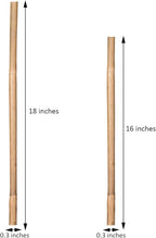 Plant Stakes Natural Garden Bamboo Sticks for Indoor and Outdoor Plants, GAGINANG 20pcs Plant Support Stakes for Tomatoes, Beans, Potted Plants - 16 inches
