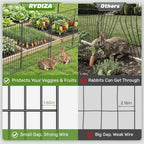 3-layer no dig metal dog fence for yard, side view