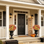 36 bundles artificial fall flowers for outdoors faux, front angle view