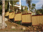 backyard x-scapes bama-bf023 bamboo fencing, 3/4" d x showing dimensions