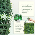 odtory artificial boxwood panel roll 48x120 in(40 sqft), side view