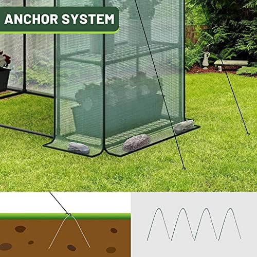 3 tiers 6 shelves walk-in green house, portable on a desk or shelf