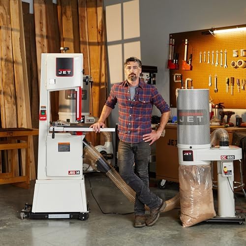jet black 14" woodworking band saw, 1.75 hp, view 11