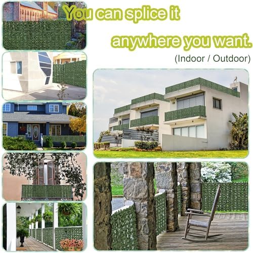 artificial ivy plants privacy fence screen: 60" x, package contents