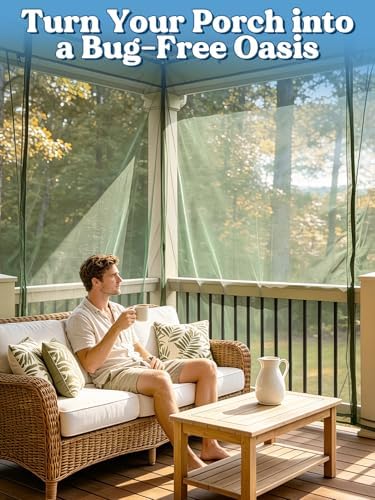 40x10ft ultra-fine mesh mosquito net, patio screen netting, package contents