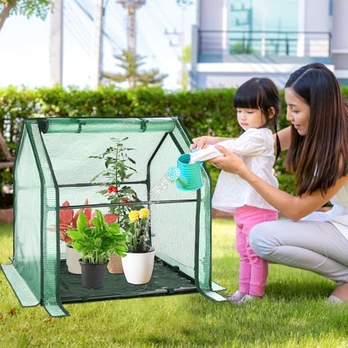 u'artlines portable mini greenhouse small green house 36x18x33, package contents
