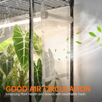 bstrip 5-tier indoor greenhouse with grow light, 35.4x13.8x71in, close-up detail