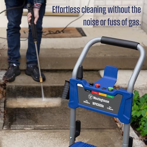westinghouse wpx3000e electric pressure washer, 3000 max psi showing dimensions