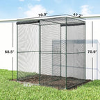 outsunny 6' x 4' x 6' crop cage on a desk or shelf
