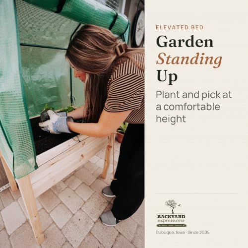 backyard expressions elevated raised garden bed with greenhouse, package contents